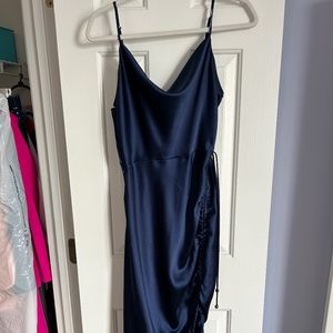 Fashion Nova - Miss Honey Satin Midi Slip Dress in M